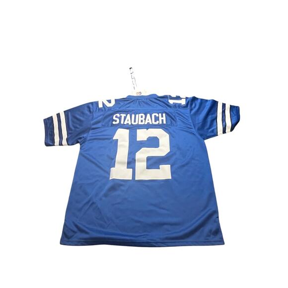Mitchell & Ness 1975 Roger Staubach Dallas Cowboys Jersey Adult Size 54 Blue NWT - Picture 5 of 9